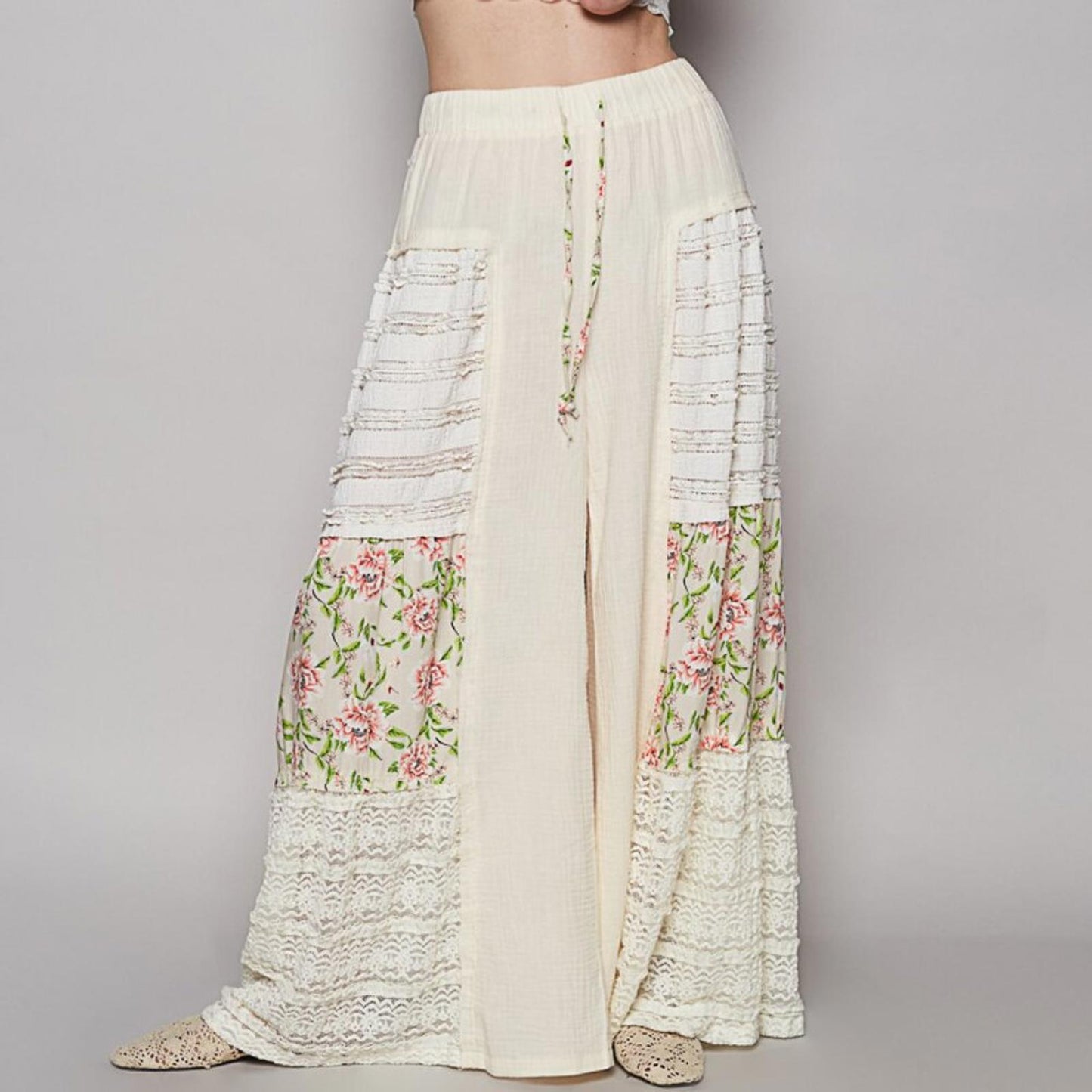 Meadowlace Wide-Leg Pants