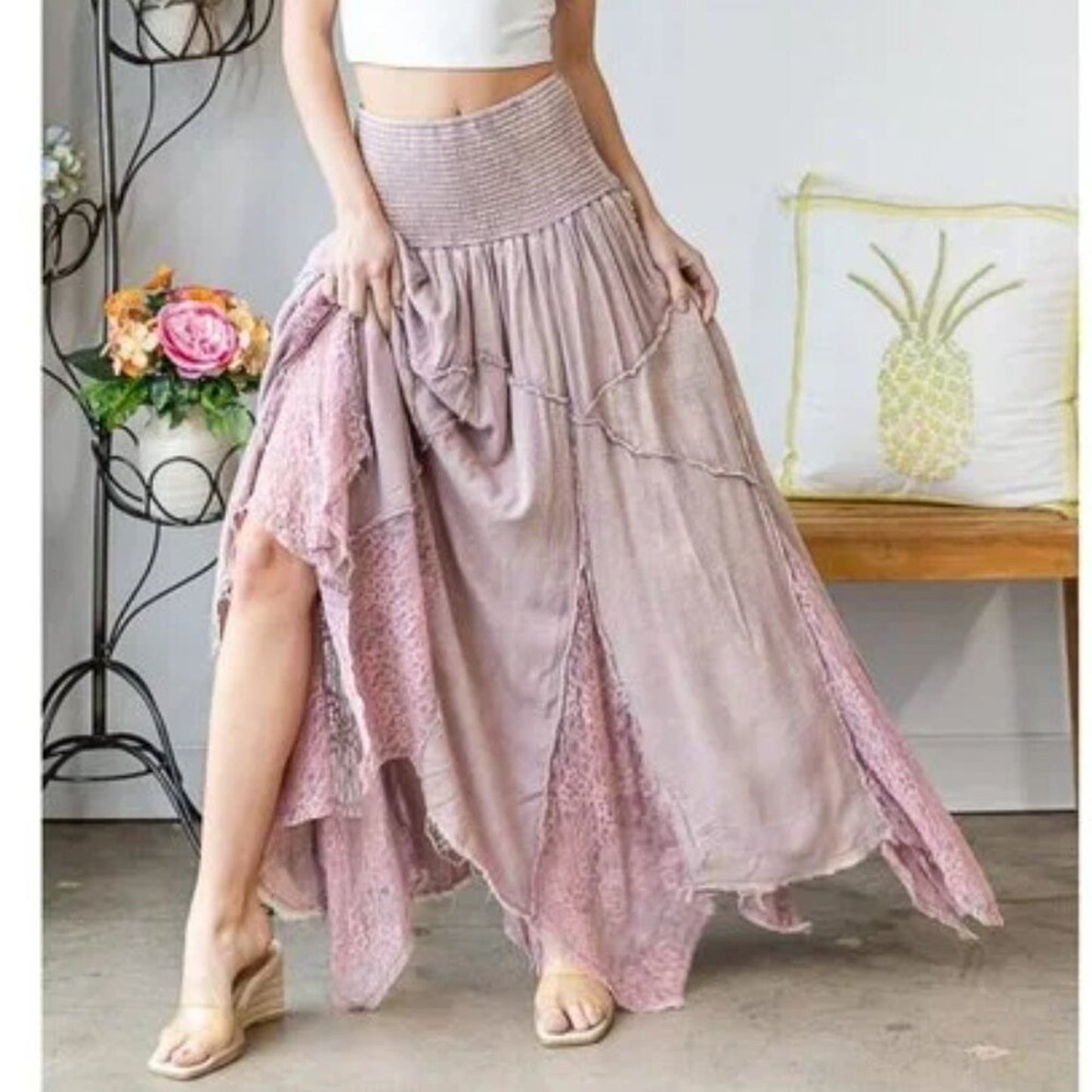 Wisteria Muse Maxi Skirt