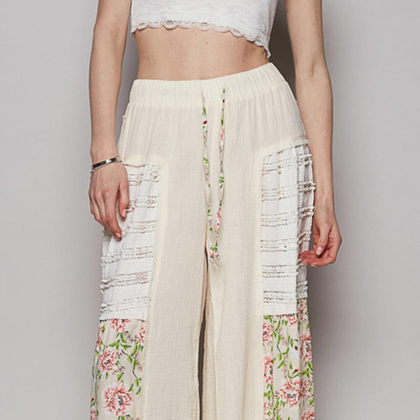 Meadowlace Wide-Leg Pants