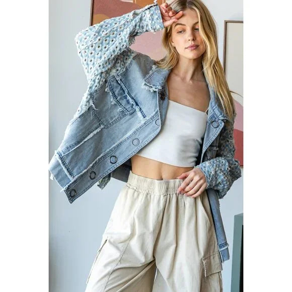 Patchwork Drift Denim Jacket