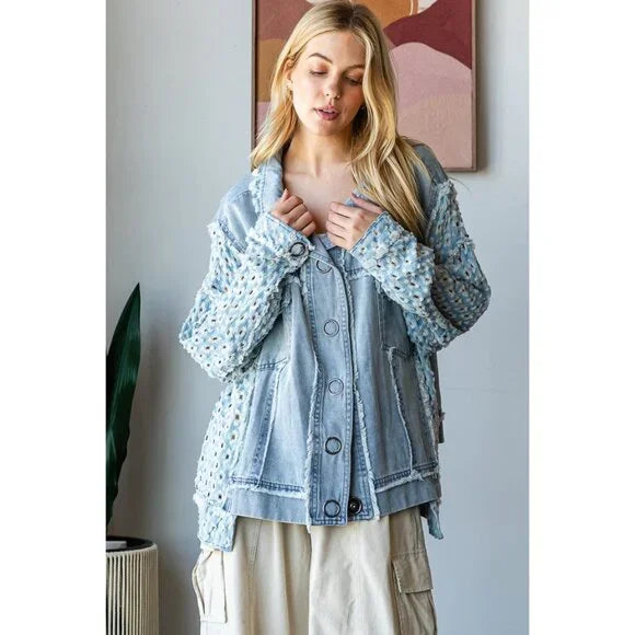 Patchwork Drift Denim Jacket