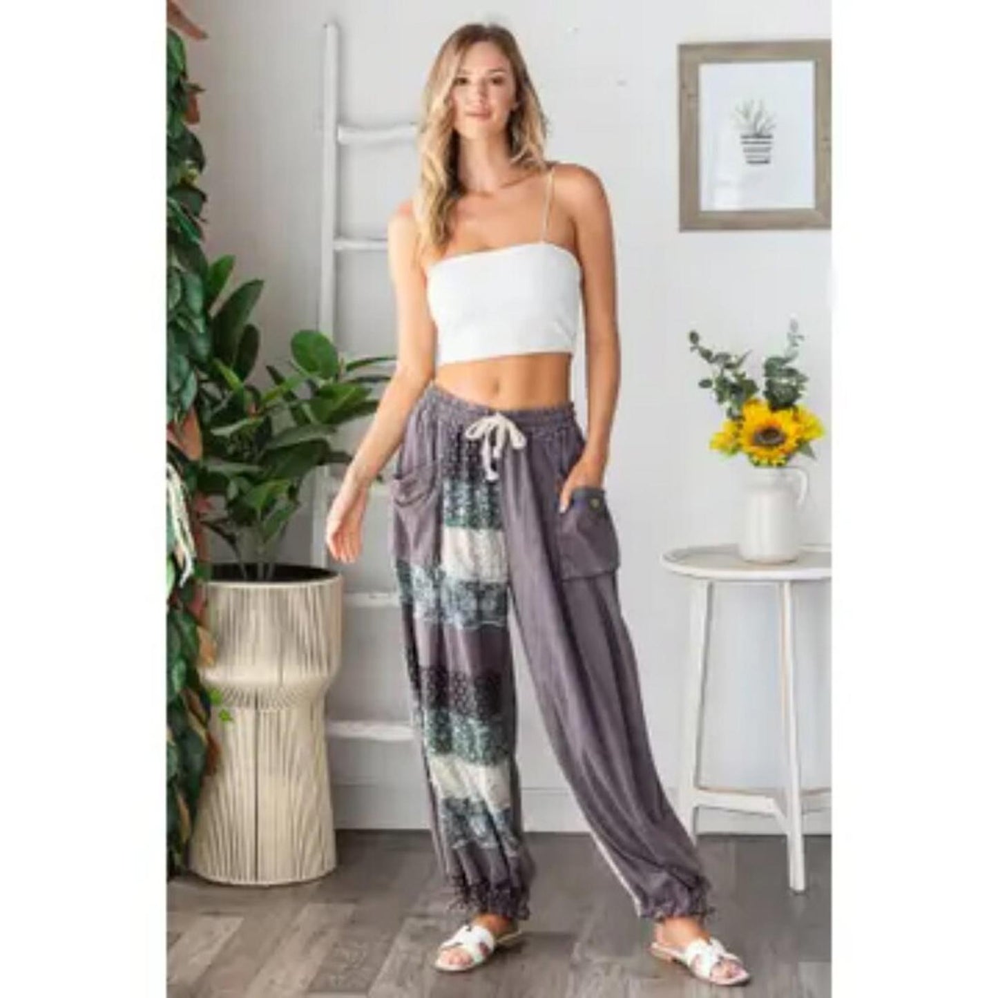 Patchwork Drift Pants