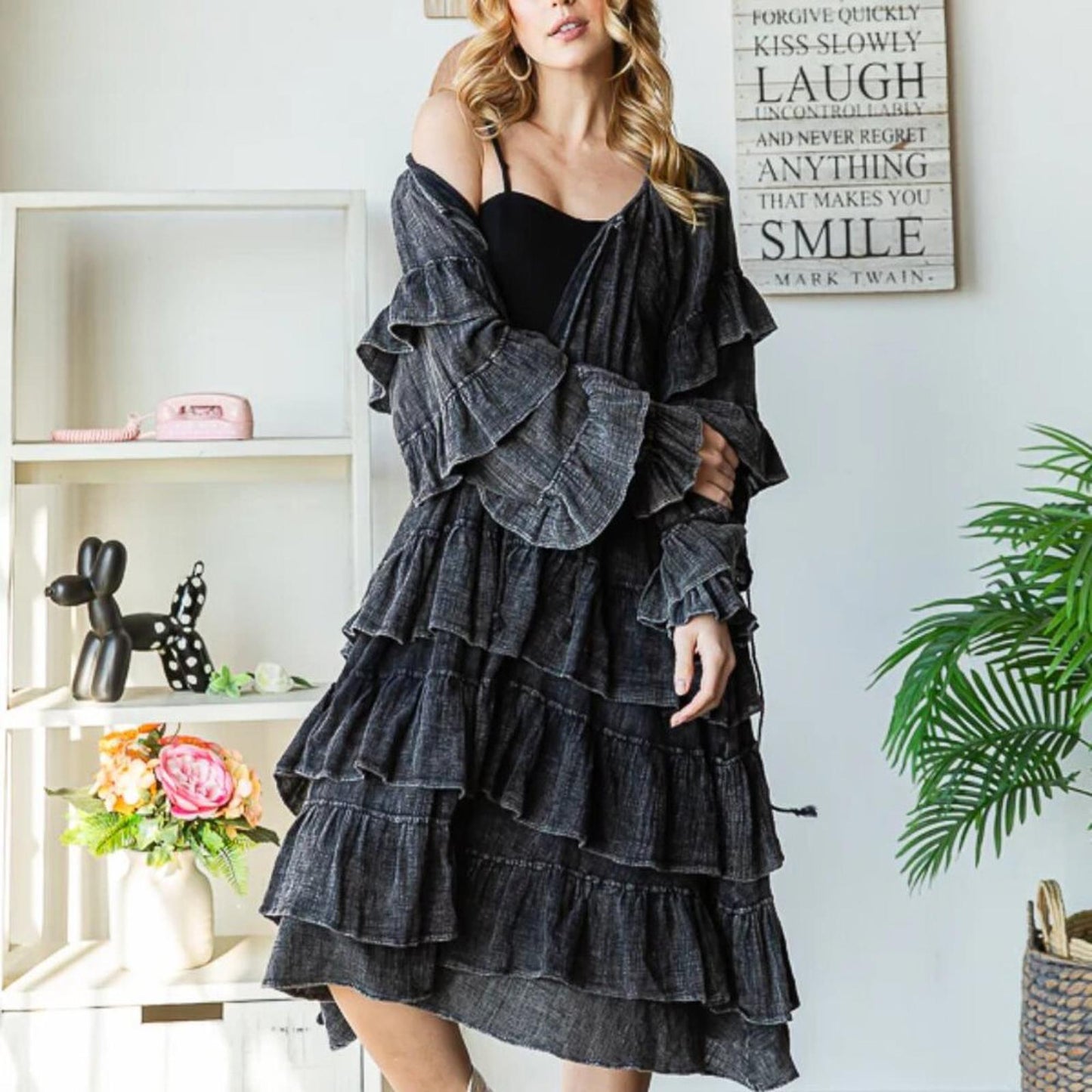 Moonshadow Ruffle Duster Dress