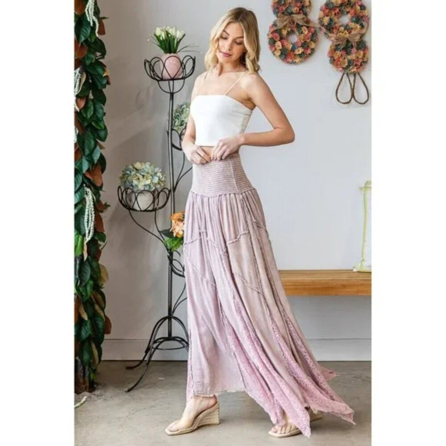 Wisteria Muse Maxi Skirt
