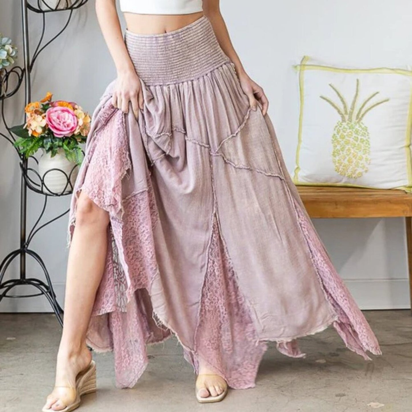 Wisteria Muse Maxi Skirt