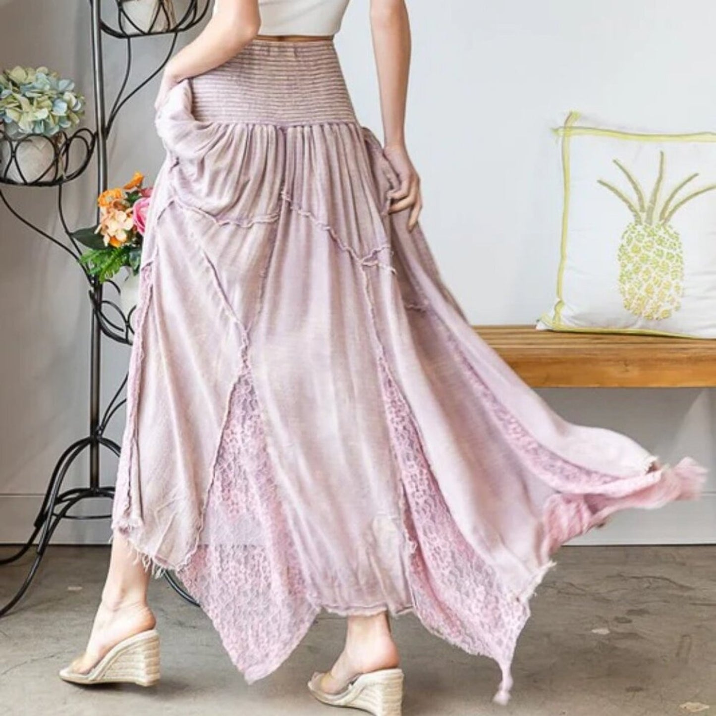 Wisteria Muse Maxi Skirt