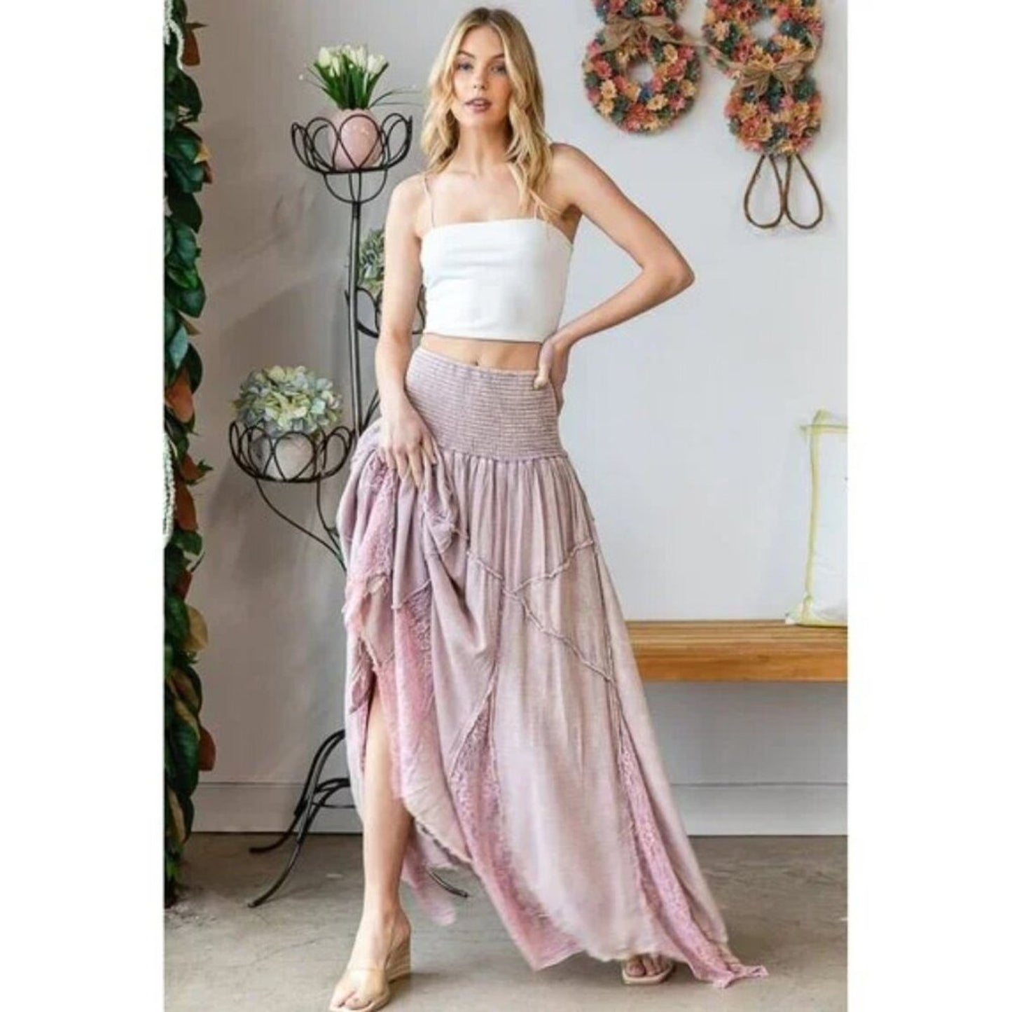 Wisteria Muse Maxi Skirt
