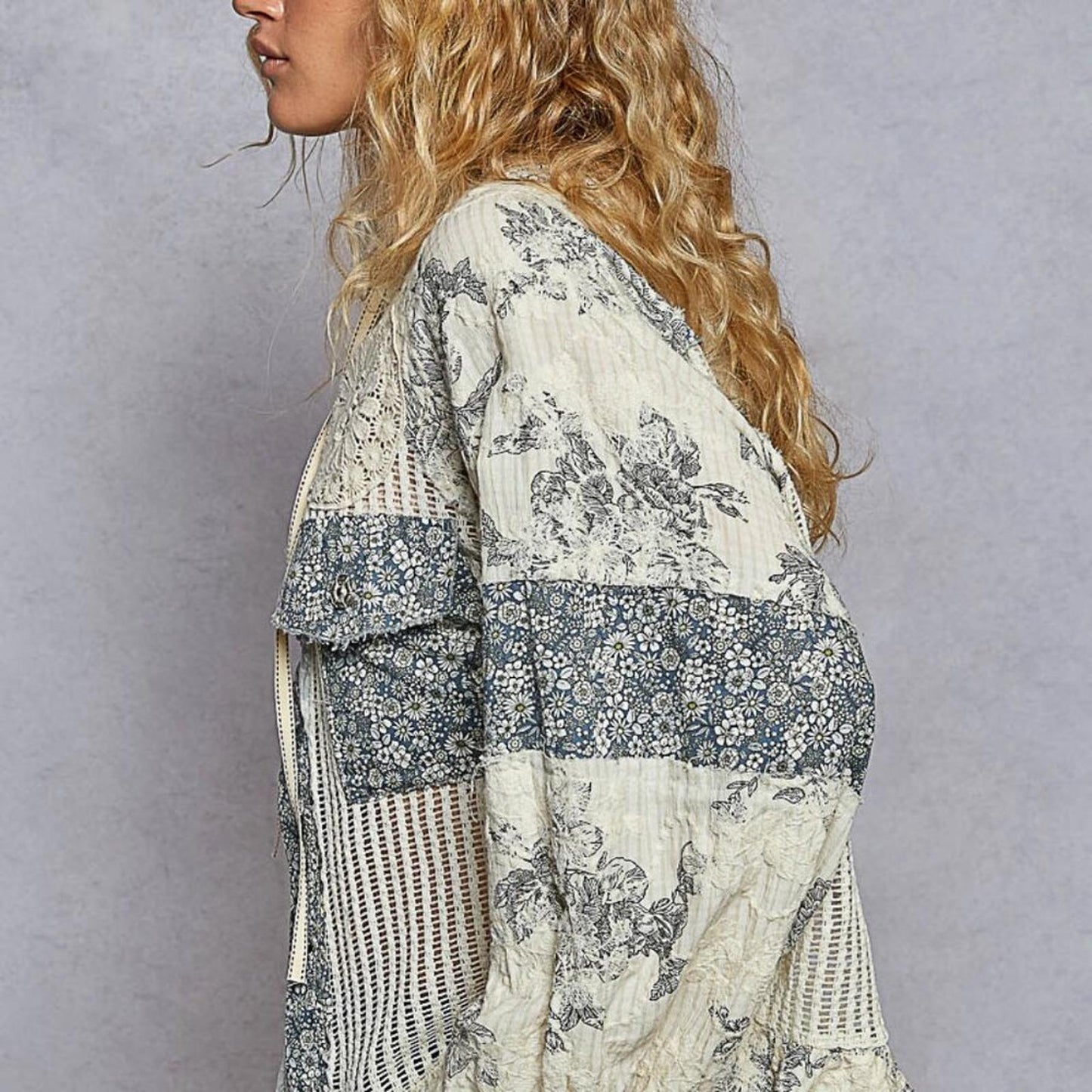Dreamspell Hoodie Cream Floral