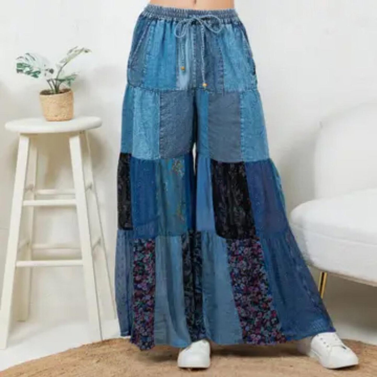 Oceanspell Patch Denim Pants