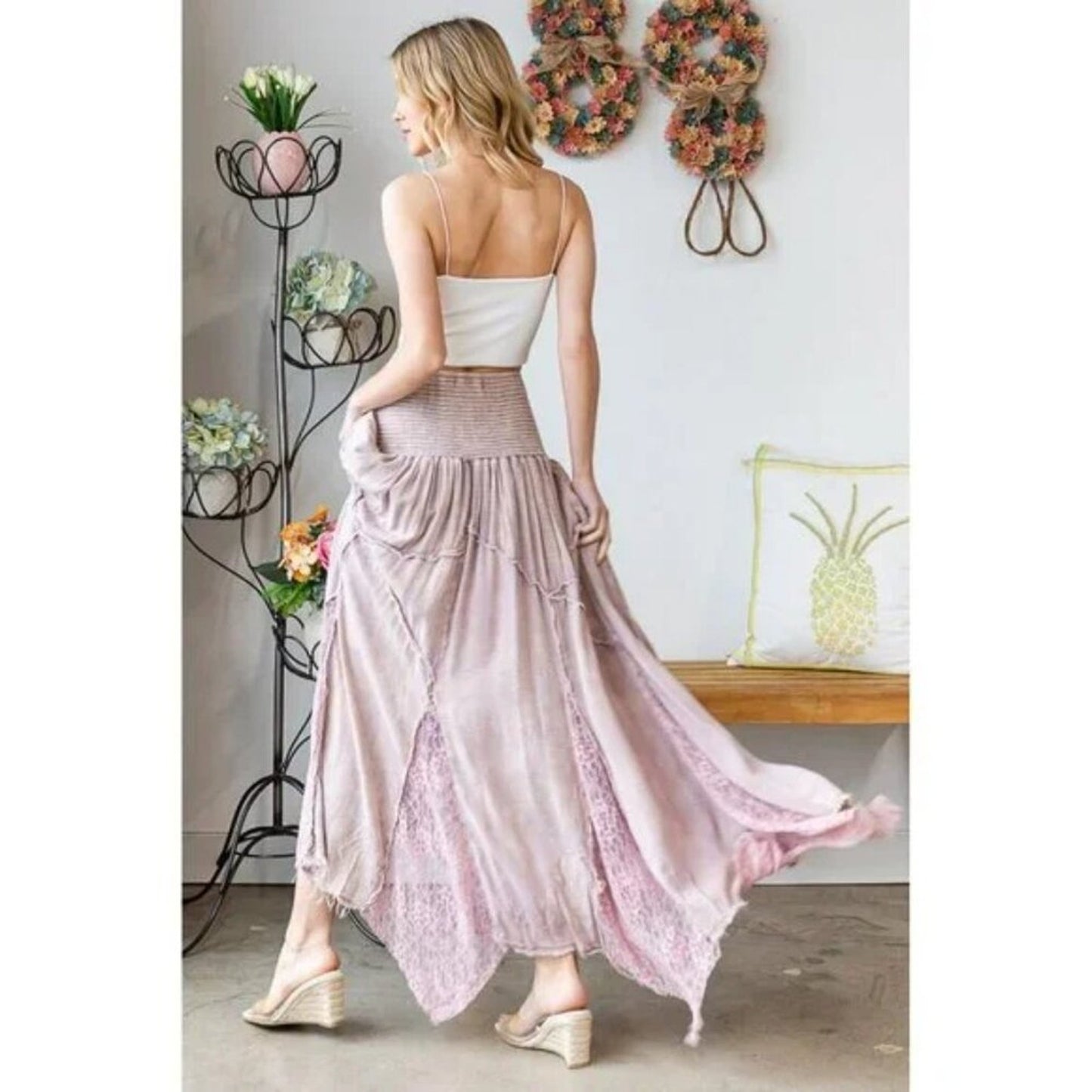 Wisteria Muse Maxi Skirt
