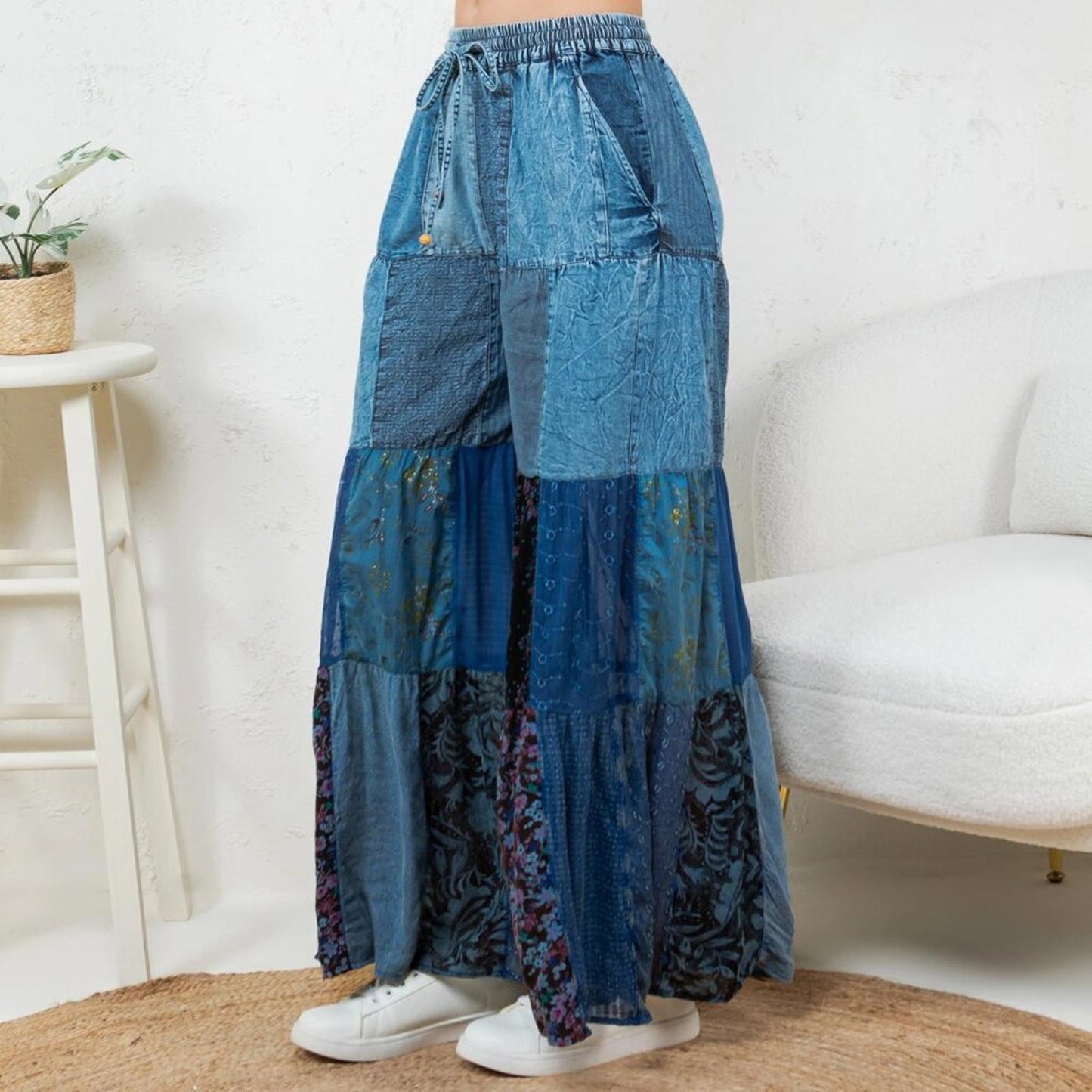 Oceanspell Patch Denim Pants
