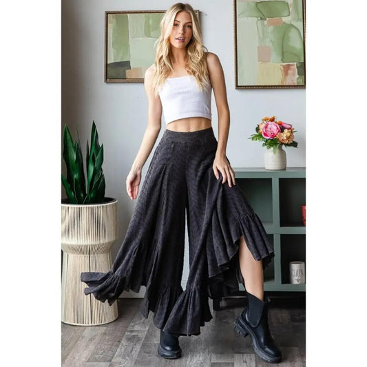 Midnight Ruffle Pants
