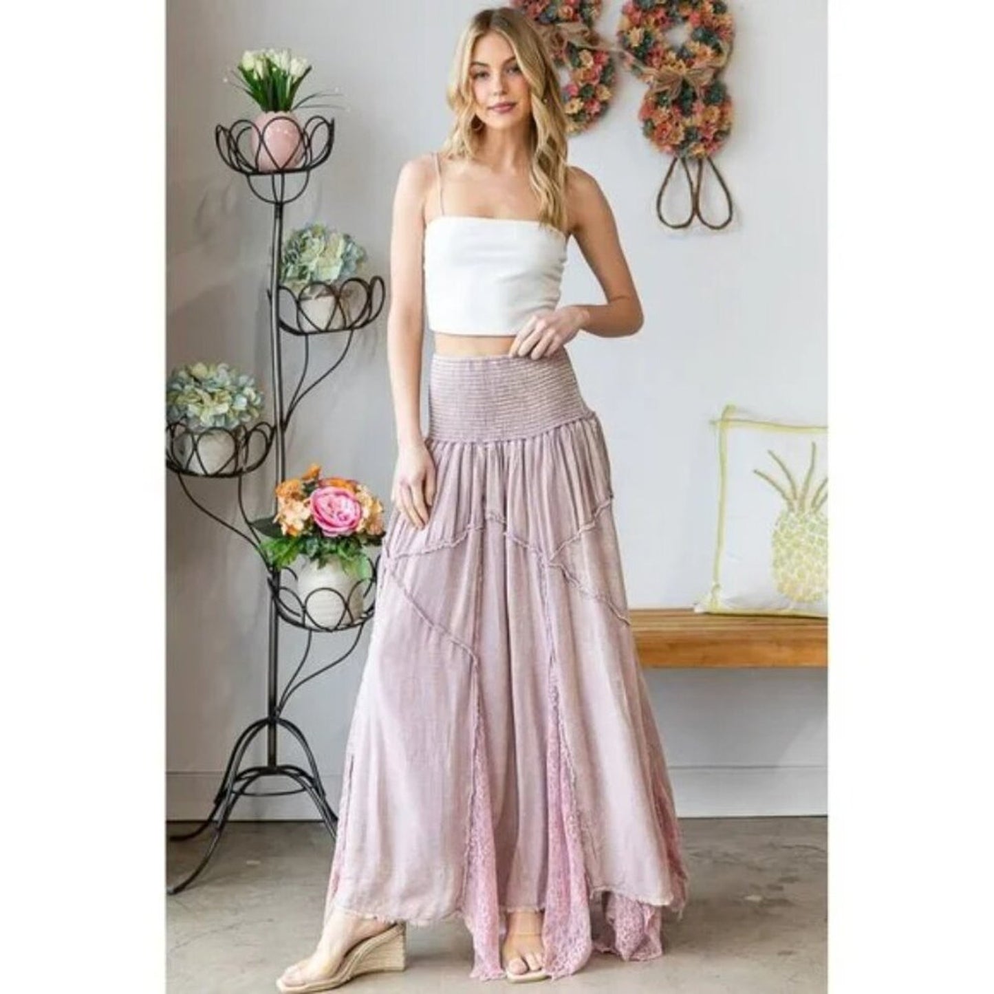 Wisteria Muse Maxi Skirt